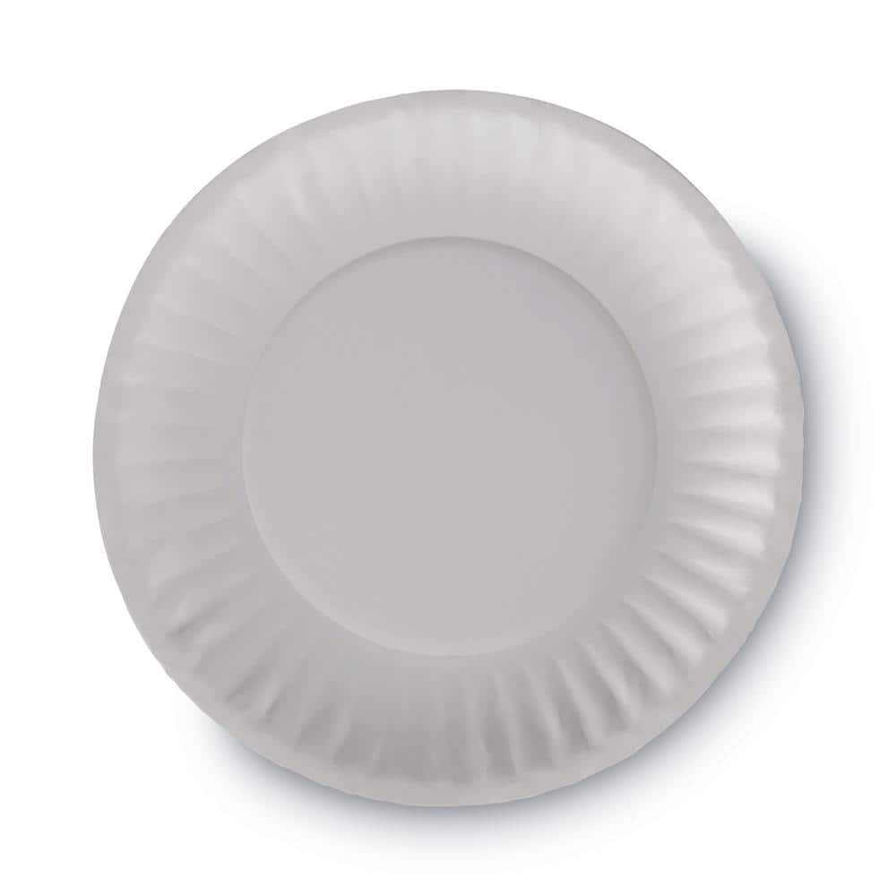 Dixie Clay Coated In White Disposable Paper Plates Per Case Dxedbp Wct The Home Depot