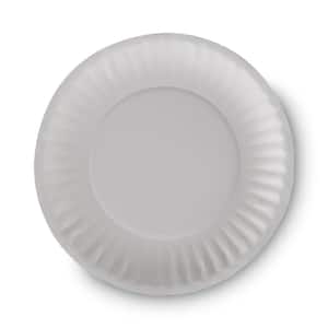 GREENER SETTINGS 7 in. Unbleached Compostable Disposable Paper Plates  [150-Pack] 150WH7PLT - The Home Depot