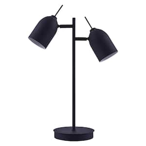 Mason 18" Table Lamp With Black Finish Shade