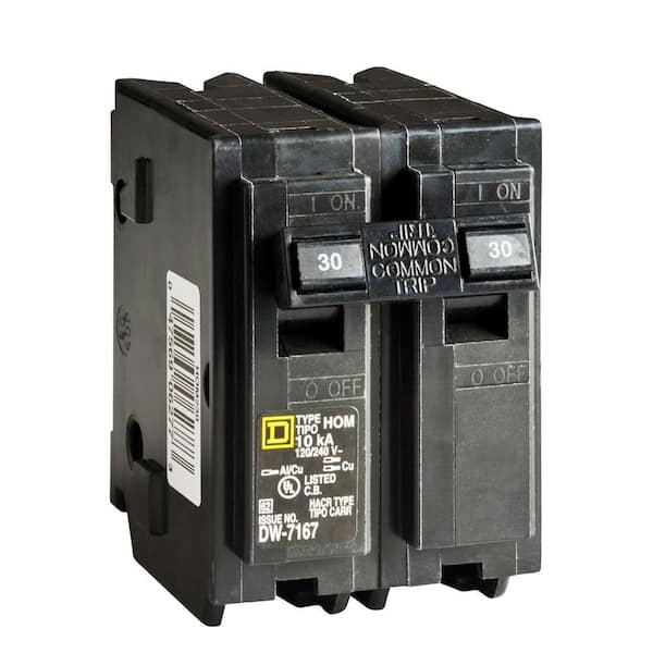 Homeline 30 Amp 2-Pole Circuit Breaker 6-Pack (HOM230CP6)