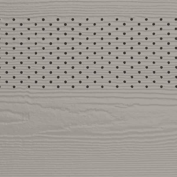 James Hardie Magnolia Home Hardie Soffit HZ10 16 in. x 144 in. Stone Paver Fiber Cement Vented Cedarmill Soffit