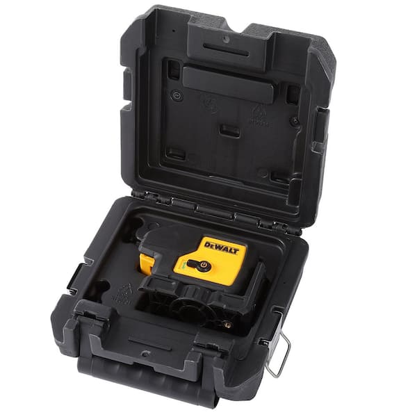 DEWALT 100 ft. Green Self-Leveling 3-Spot Laser Level with (2) AA Batteries  & Case DW083CG - The Home Depot