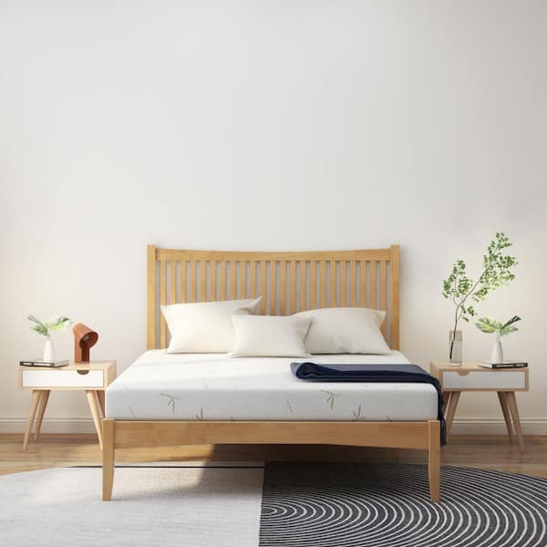 WONDER COMFORT 6 in. Medium Firm Memory Foam Queen Mattress in a Box Mattresses Made in USA with Bamboo Cover