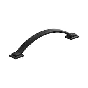 Sheffield 5-1/16 in. Center-to-Center Traditional Matte Black Arch Cabinet Pull