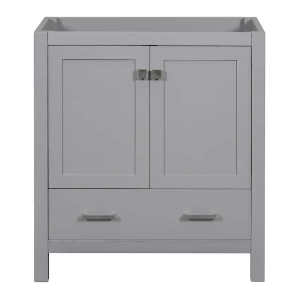 Boosicavelly 29.5 in. W x 17.5 in. D x 33 in. H Bath Vanity Cabinet without Top in Grey