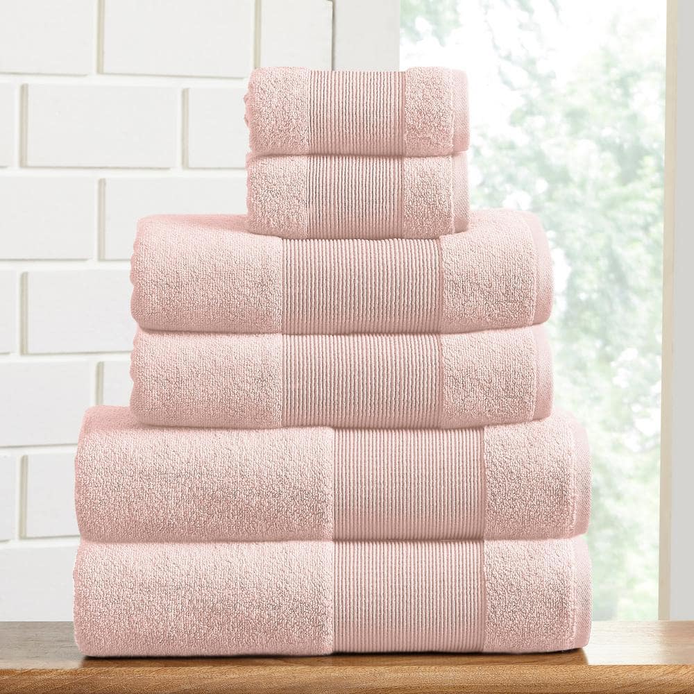 Better Homes & Gardens Signature Soft Heathered 6 Piece Towel Set, Gray  Shadow