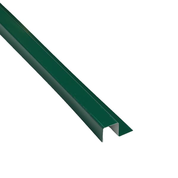 Metal Sales 1-1/4 in. x 10.5 ft. Forest Green Metal Drip Edge Flashing