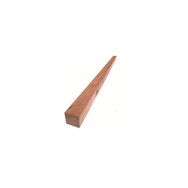 Rough Western Red Cedar Lumber (Common: 4 in. x 4 in. x 8 ft.; Actual: 3.500 in. x 3.5 in. x 96.0 in.) Silver Select APP