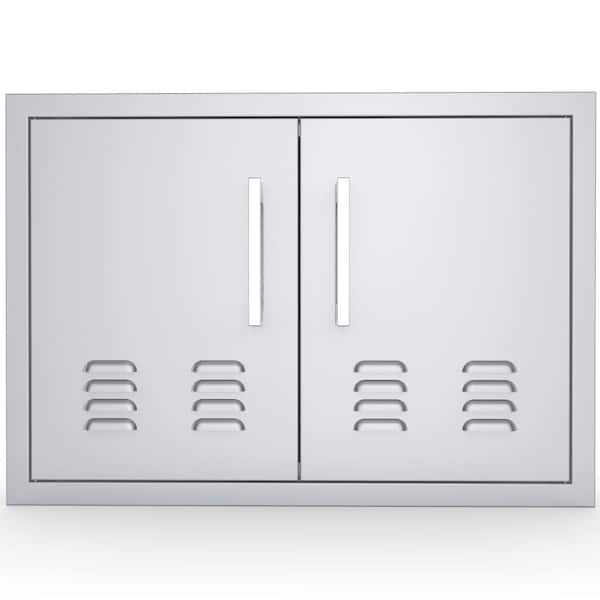 Signature Series 30 in. 304 Stainless Steel Double Access Door with Vents