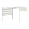 Hampton Bay Stillman 9.8 ft. x 9.8 ft. White Metal Pergola 844.0110.000