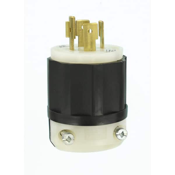 Leviton 7411-c 20 Amp 3 Phase Locking Plug 120/208 V 4 Pole for sale online 
