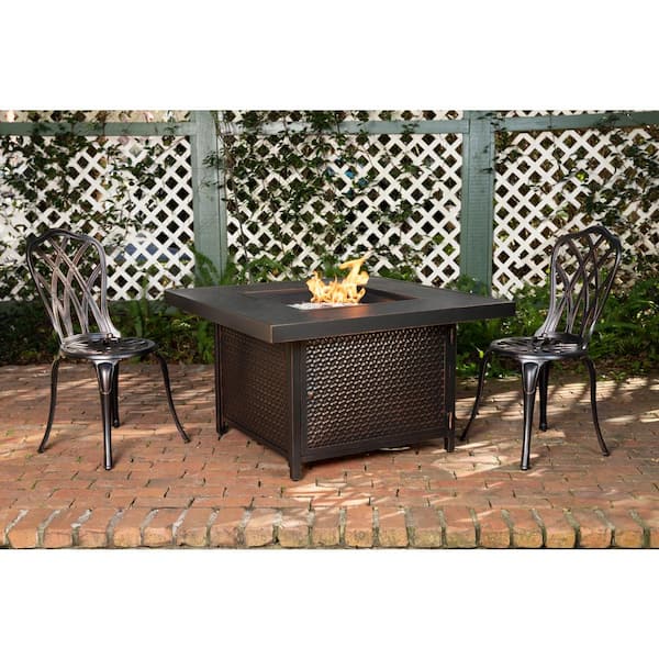 fire sense propane fire pit table