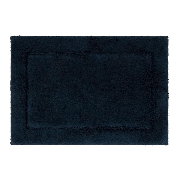 Mohawk Home Regency Twilight 17 in. x 24 in. Blue Cotton Machine Washable Bath Mat