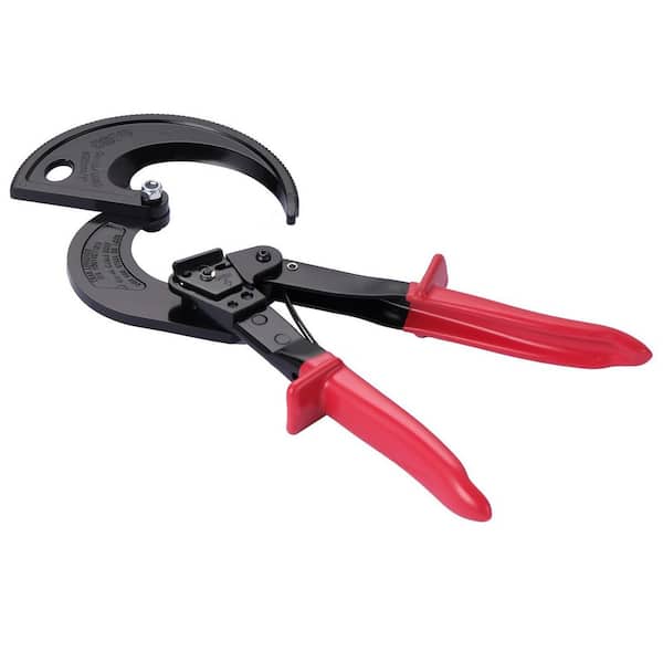 11 in. Ratcheting Cable Cutter, Heavy Duty, Steel Silicon-Manganese Blade for Cutting Up to 400 sq. mm / 780 MCM Wire