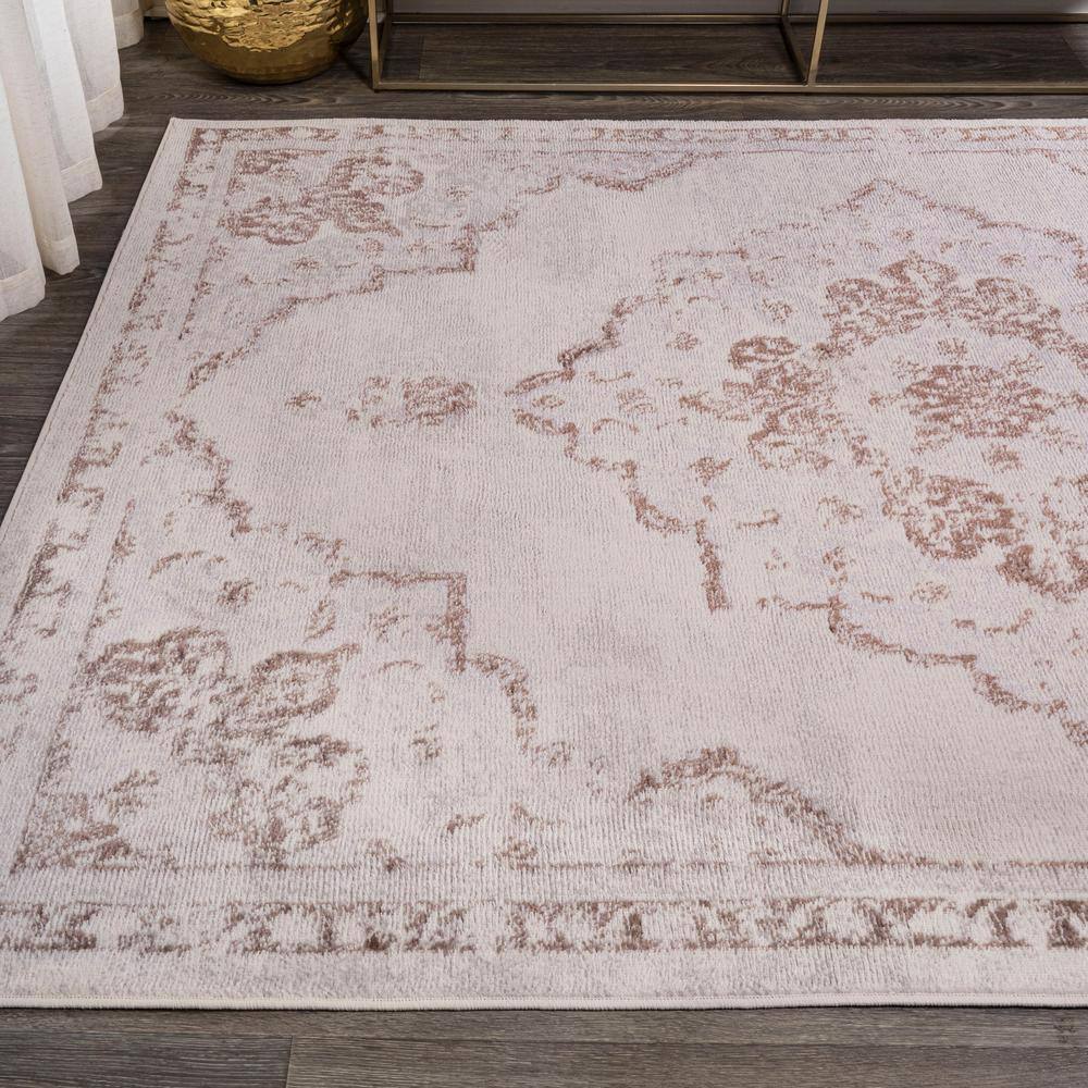 Reversible Red Synthetic Rectangular Easy Care Area Rug