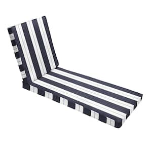 78 x 21 x 3 Indoor/Outdoor Chaise Lounge Cushion in Sunbrella Relate Harbor