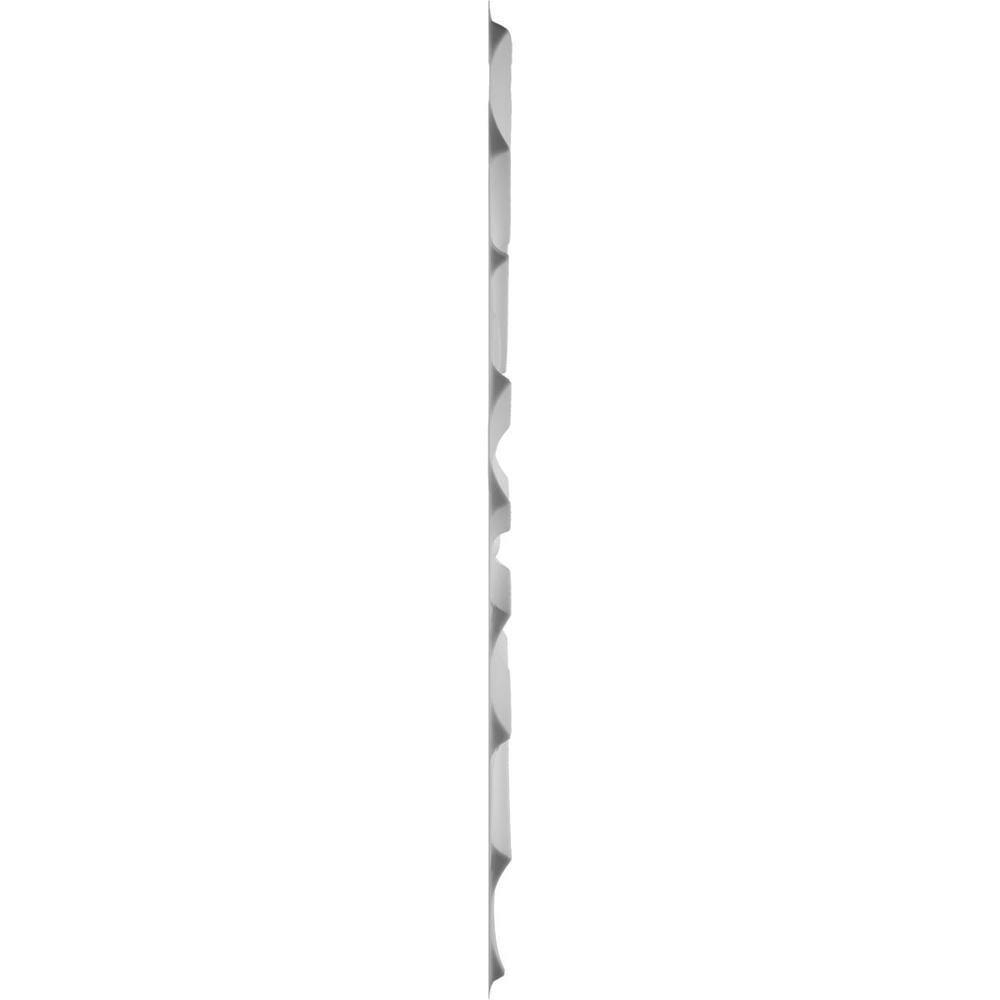 White Textured PVC 3D Decorative Wall Panel 19.63" x 19.63"