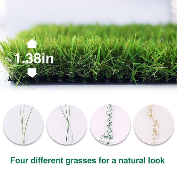 LITA Multipurpose 13 ft. x 100 ft. Green Artificial Grass Rug LT