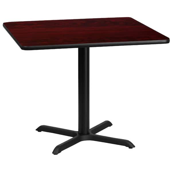 全信頼を寄せる in. 36 Furniture Flash Square Top Table Laminate Mahogany テーブル・チェア・ハンモック