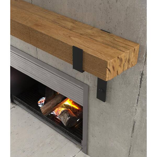 Urban Woodcraft KINGSLEY 72 in. Fireplace Wall Mantel Shelf Natural  600H.72WM.HD.N - The Home Depot
