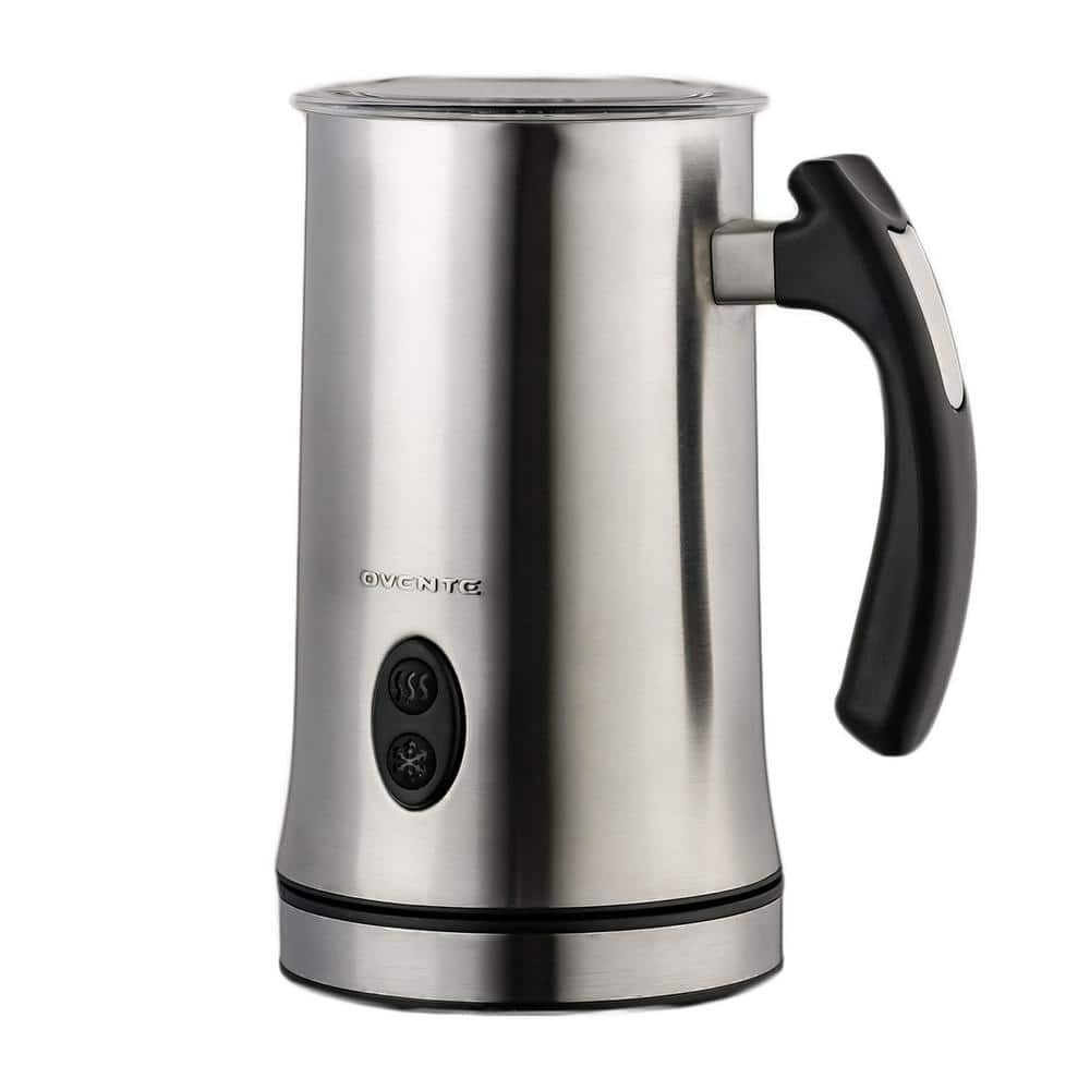 OVENTE Deluxe Series 10 oz. Stainless Steel Electric Milk Frother with Detachable Base