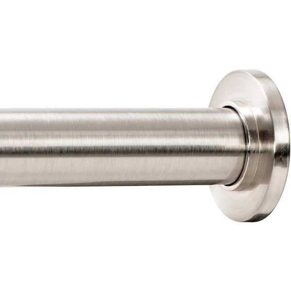Dyiom Tension Curtain Rod - Spring Tension Rod for Windows or Shower, 24 to 36 In.. Brushed Nickel