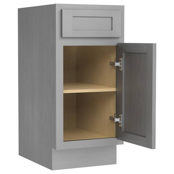 Vanity Art 15 in. W x 21 in. D x 32.5 in. H 1-Drawer Bath Vanity Cabinet without Top in Silver