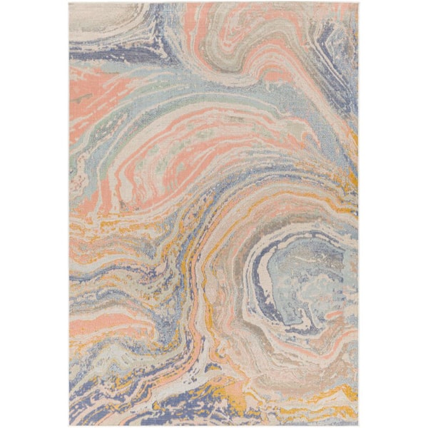 Artistic Weavers Halley Pink 5 ft. x 8 ft. Modern Indoor Area Rug