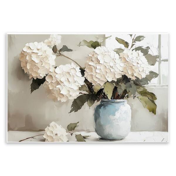 Daubed Hydrangea Petals Bouquet by Annabelle Hall 1-Piece Unframed Nature Graphic Art Print 10 in. x 15 in.