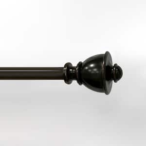 48 in.-84 in. 5/8 in. Drapery Single Curtain Rod Set with Decorative Urn Finials Oil Rubbed Bronze