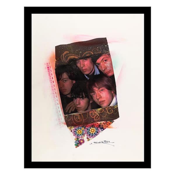 VENICE BEACH Collections The Rolling Stones Early Years Vintage by Fairchild Paris 1-Piece Framed Graphic Print Abstract 18 in. x 14 in.