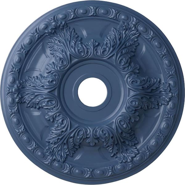Ekena Millwork 2-1/2" x 23-3/8" x 23-3/8" Polyurethane Granada Ceiling Medallion , Hand-Painted Americana