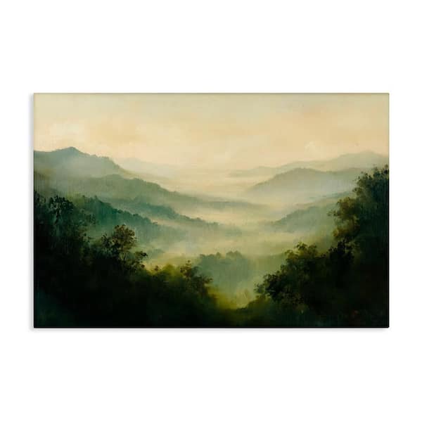Through the Haze Landscape by Petal Prints Design Unframed Nature Graphic Art Print 20 in. x 30 in.