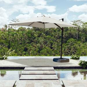 Portofino Comfort 10 ft. Resort Cantilever Umbrella in Dove Gray