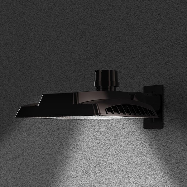 400W Equivalent Bronze Outdoor Integrated LED Commercial High Output Area Light, 21,000 Lumens