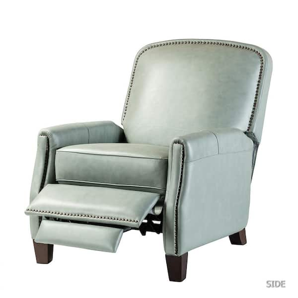 sage leather recliner