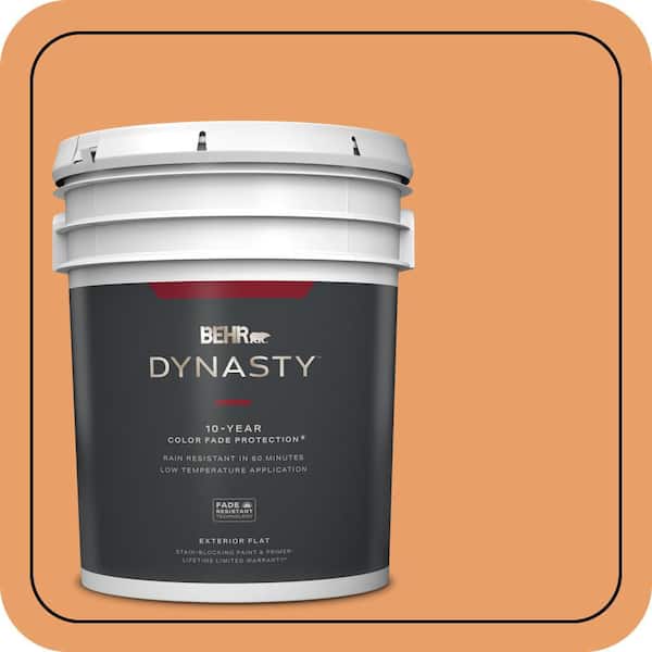 BEHR DYNASTY 5 gal. #260D-4 Copper River Flat Exterior Stain-Blocking Paint & Primer