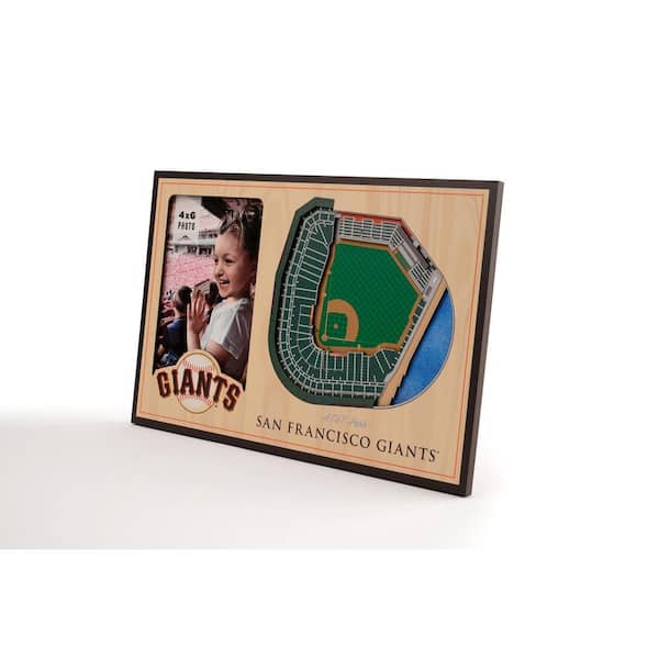 MLB San Francisco Giants Team Colored 3D StadiumView with 4 in. x 6 in. Picture Frame