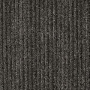 24 in. x 24 in. Textured Loop Carpet - Elite -Color Ebony