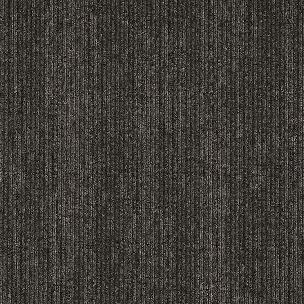 Mohawk Elite Black Commercial/Residential 24 in. x 24 Glue-Down or Floating Carpet Tile (24-piece/case) (96 sq. ft.)