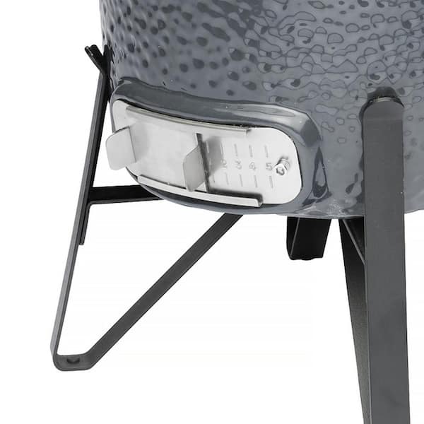 BergHOFF 13 in. Ceramic Charcoal Grill in Blue 2415703 - The Home Depot