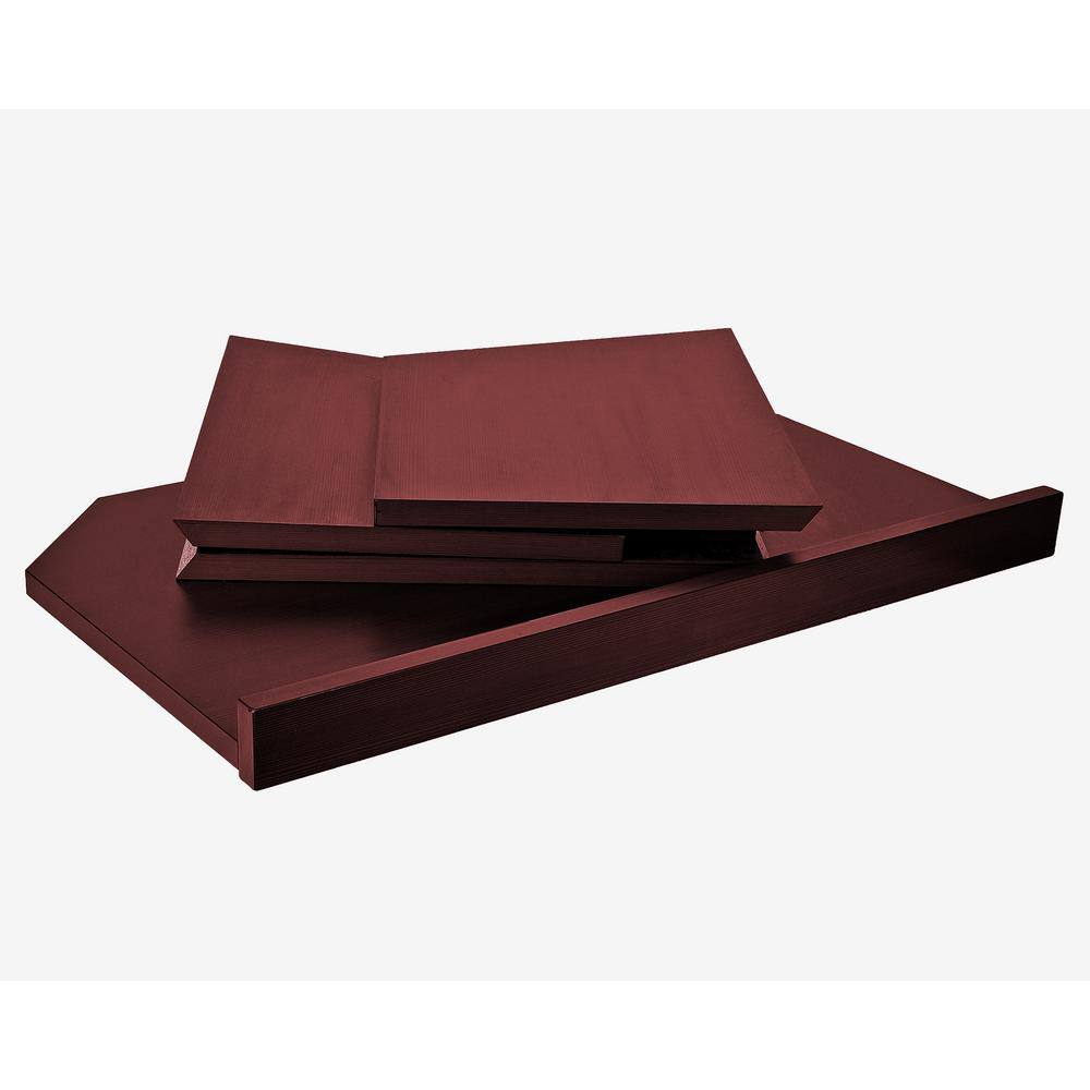 Mahogany Foldable Tabletop Presentation Lectern with Storage