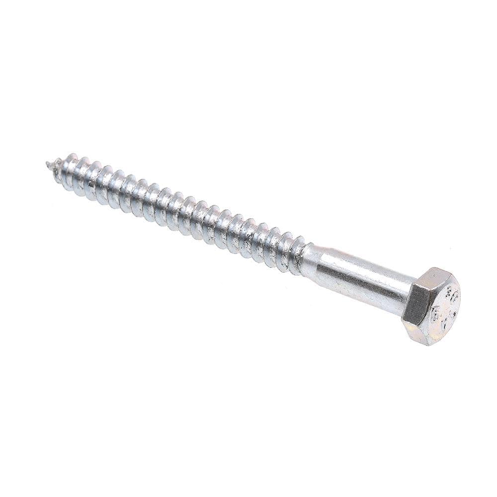 5/16 in. x 3-1/2 in. A307 Grade A Zinc Plated Steel Hex Lag Screws (50-Pack) price history on PriceWatchPro