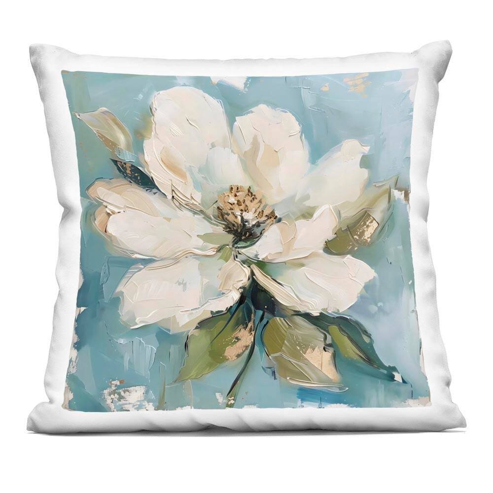 White Floral Blues Blue Floral Zipper Polyester 18 in. x 18 in. Throw Pillow price history on PriceWatchPro