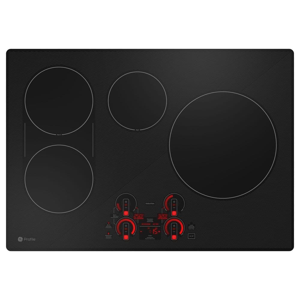 30-Inch Black Induction Cooktop with Touch Control