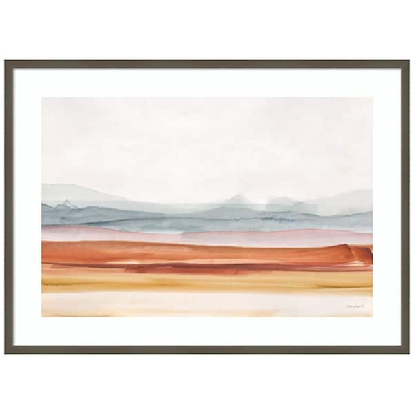 Amanti Art "Sierra Hills 01" by Lisa Audit 1-Piece Wood Framed Giclee Country Art Print 30-in. x 41-in.