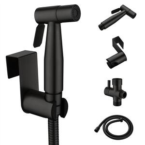 Toilet Tank Mount and Wall Mount Non- Electric Bidet Attachment in. Matte Black
