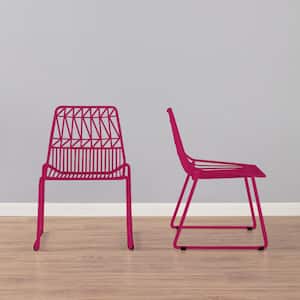 Kids Geometric Wire Activity Chairs 2pk - Bright Pink