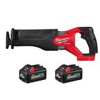 M18 FUEL GEN-2 18V Lithium-Ion Brushless Cordless SAWZALL Reciprocating Saw w/(2) 6.0 Ah Batteries