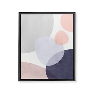 Pastel Shapes III by Emanuela Carratoni Framed Art Canvas Abstract Wall Art 30 in. x 24 in.